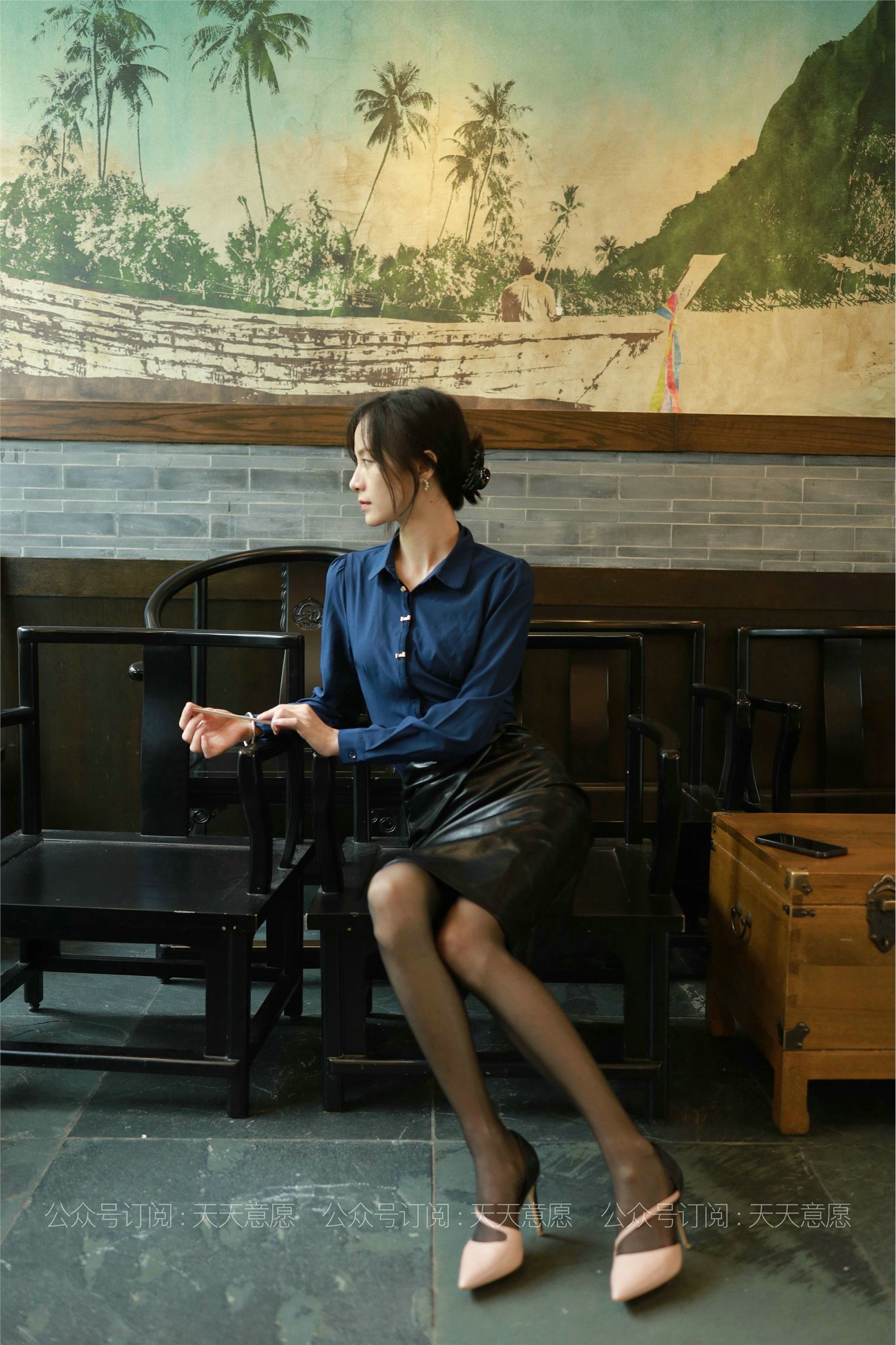 IESS异思趣向  2021.07.15 丝享家862：小六《黑色皮短裙》